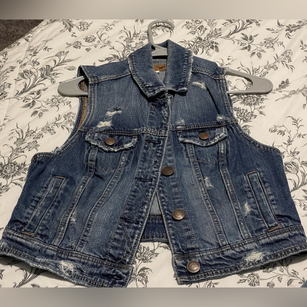 Denim vest for women